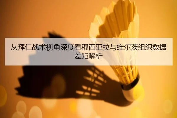 从拜仁战术视角深度看穆西亚拉与维尔茨组织数据差距解析